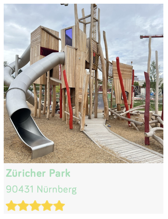 Spielplatz Zürcher Park in Nürnberg