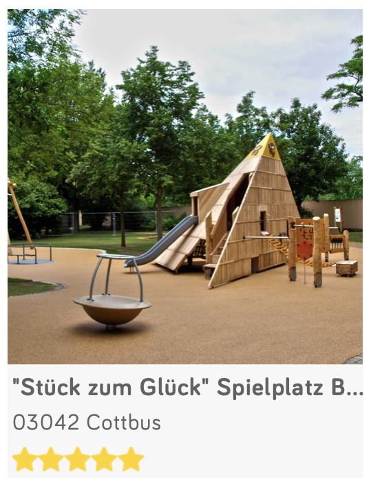 Spielplatz Stück zum Glück in Cottbus