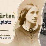 Historisches Porträt der Ärztin Marie Elizabeth Zakrzewska neben einem Foto eines frühen Sand Gardens mit vielen Kindern